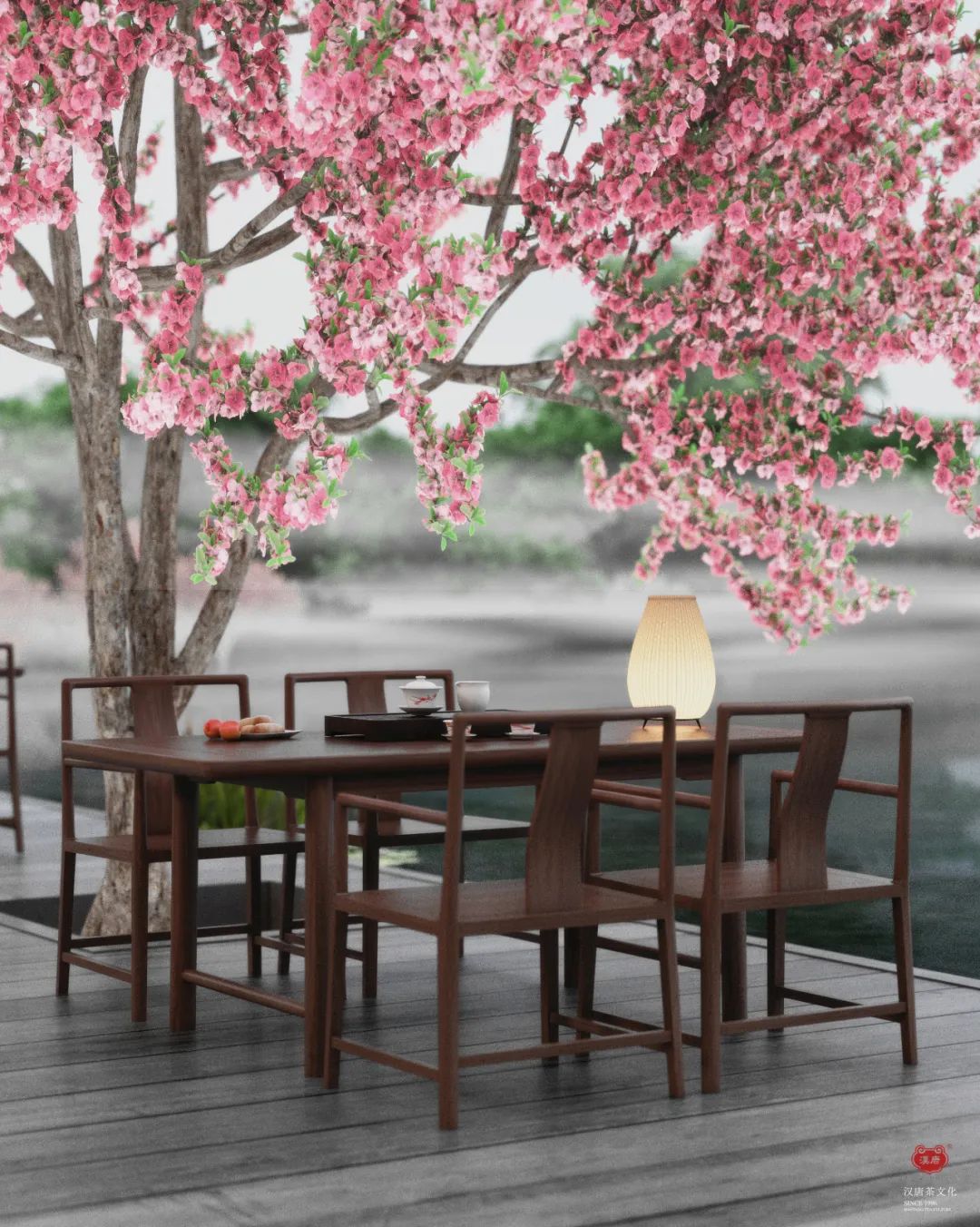 花園餐廳 | 以黑胡桃詮釋工筆花鳥里的婉約審美插圖6 花園餐廳 | 以黑胡桃詮釋工筆花鳥里的婉約審美插圖6